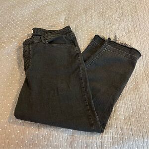 Universal Thread High Rise 90’s Slim Raw Hem Button Fly Black Denim Jeans